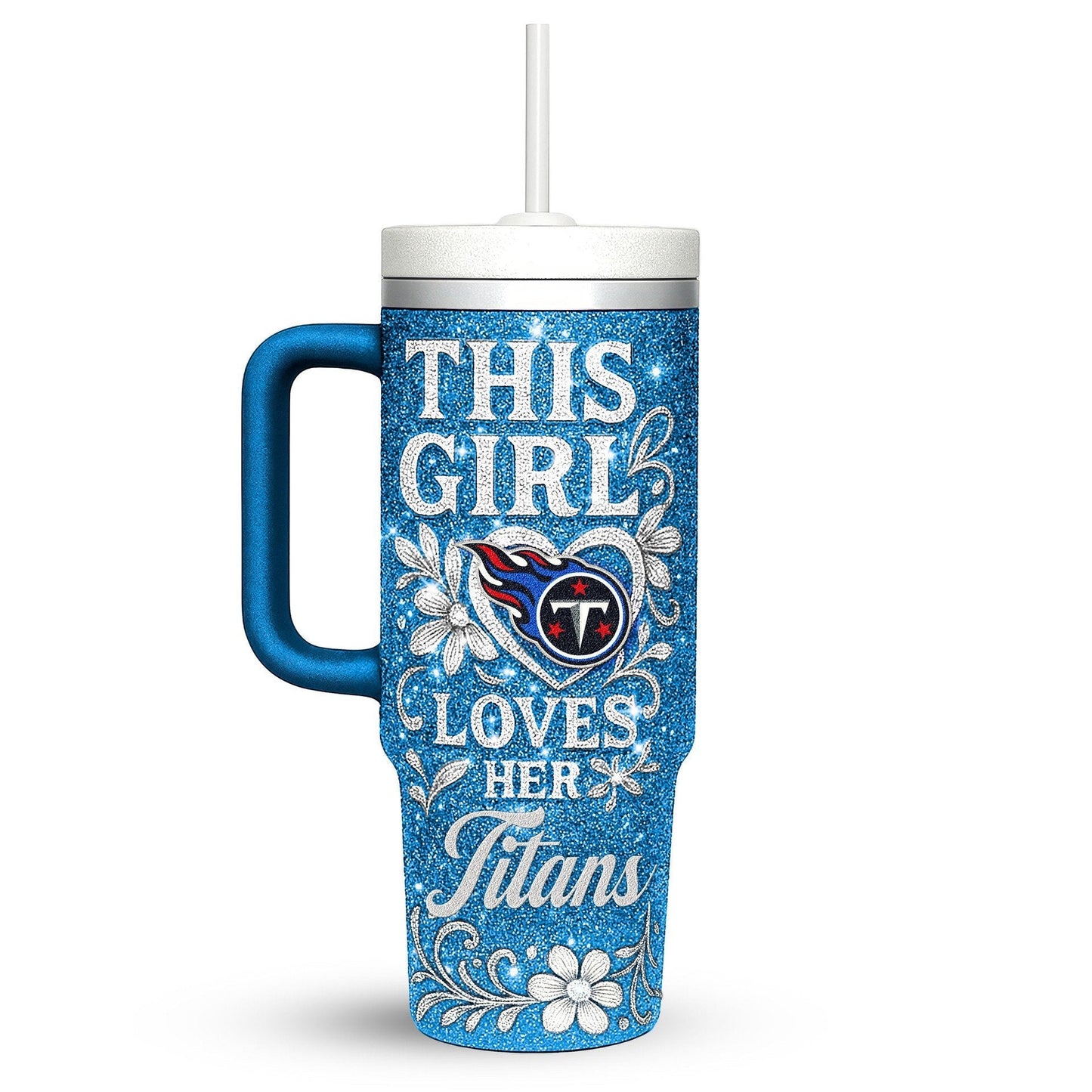 LIMITED EDITION - NEW CUSTOMIZED NFL31 TST TENNESSEE TITANS 40 OZ TUMBLER