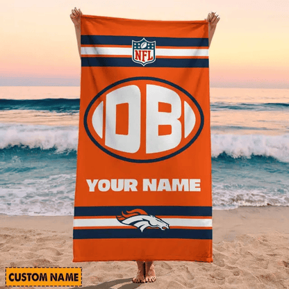 LIMITED EDITION - NEW CUSTOMIZED NFL13 DVB DENVER BRONCOS BEACH & BATH TOWEL (KIDS & ADULTS)