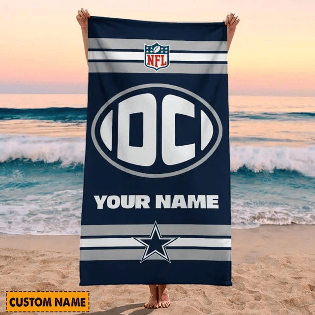 LIMITED EDITION - NEW CUSTOMIZED NFL21 DCB DALLAS COWBOYS BEACH & BATH TOWEL (KIDS & ADULTS)