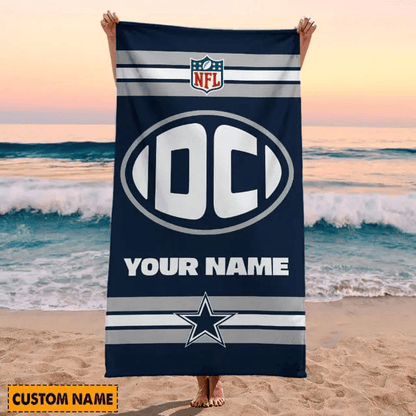 LIMITED EDITION - NEW CUSTOMIZED NFL21 DCB DALLAS COWBOYS BEACH & BATH TOWEL (KIDS & ADULTS)