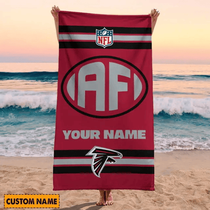 LIMITED EDITION - NEW CUSTOMIZED NFL18 ATF ATLANTA FALCONS BEACH & BATH TOWEL (KIDS & ADULTS)