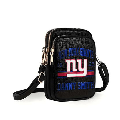 LIMITED EDITION - NEW CUSTOMIZED NFL32 NYG NEW YORK GIANTS LEATHER CROSSBODY BAG