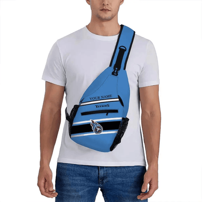 LIMITED EDITION - NEW CUSTOMIZED NFL31 TST TENNESSEE TITANS SLING BAG