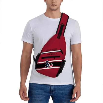 LIMITED EDITION - NEW CUSTOMIZED NFL15 HTT HOUSTON TEXANS SLING BAG