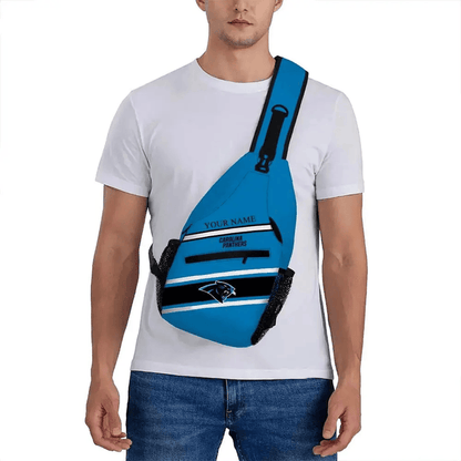 LIMITED EDITION - NEW CUSTOMIZED NFL23 CLP CAROLINA PANTHERS SLING BAG