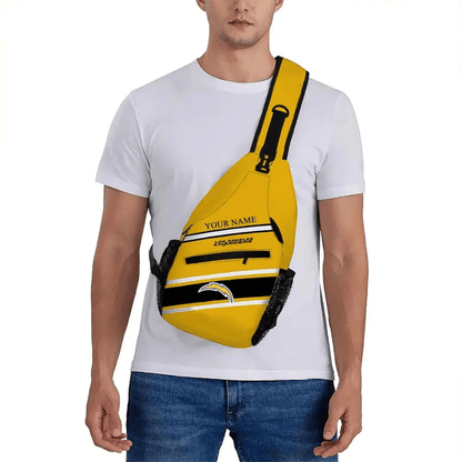 LIMITED EDITION - NEW CUSTOMIZED NFL09 LAC LOS ANGELES CHARGERS SLING BAG