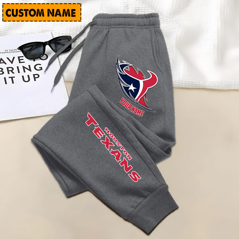 LIMITED EDITION - NEW PERSONALIZED NFL15 HTT HOUSTON TEXANS JOGGERS