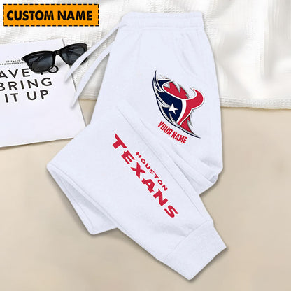 LIMITED EDITION - NEW PERSONALIZED NFL15 HTT HOUSTON TEXANS JOGGERS