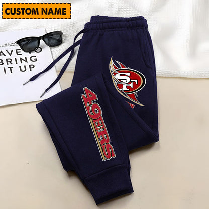 LIMITED EDITION - NEW PERSONALIZED NFL11 SF49 SAN FRANCISCO 49ERS JOGGERS