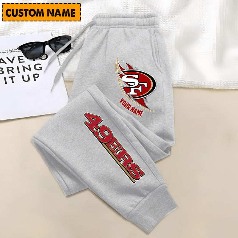 LIMITED EDITION - NEW PERSONALIZED NFL11 SF49 SAN FRANCISCO 49ERS JOGGERS
