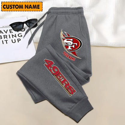 LIMITED EDITION - NEW PERSONALIZED NFL11 SF49 SAN FRANCISCO 49ERS JOGGERS
