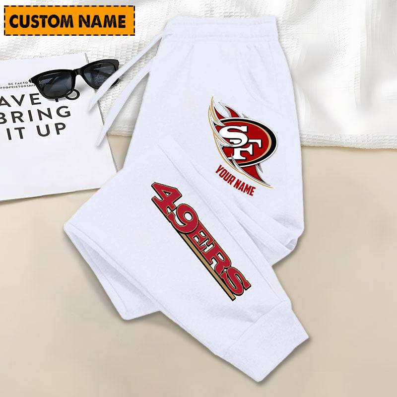 LIMITED EDITION - NEW PERSONALIZED NFL11 SF49 SAN FRANCISCO 49ERS JOGGERS