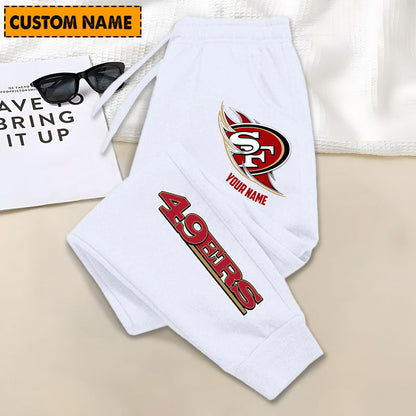 LIMITED EDITION - NEW PERSONALIZED NFL11 SF49 SAN FRANCISCO 49ERS JOGGERS