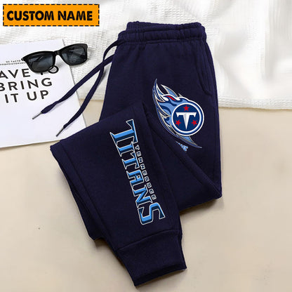 LIMITED EDITION - NEW PERSONALIZED NFL31 TST TENNESSEE TITANS JOGGERS