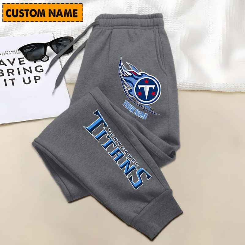 LIMITED EDITION - NEW PERSONALIZED NFL31 TST TENNESSEE TITANS JOGGERS
