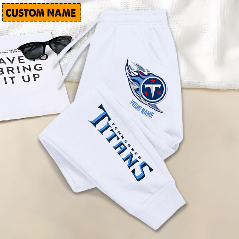 LIMITED EDITION - NEW PERSONALIZED NFL31 TST TENNESSEE TITANS JOGGERS