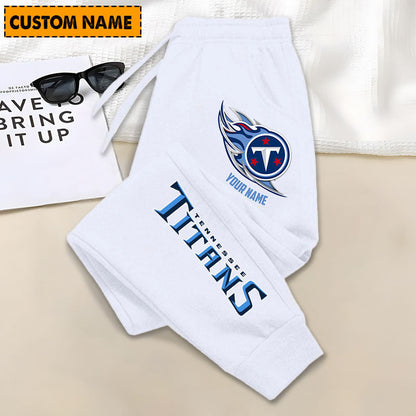 LIMITED EDITION - NEW PERSONALIZED NFL31 TST TENNESSEE TITANS JOGGERS