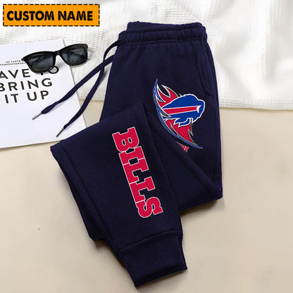 LIMITED EDITION - NEW PERSONALIZED NFL03 BFB BUFFALO BILLS JOGGERS