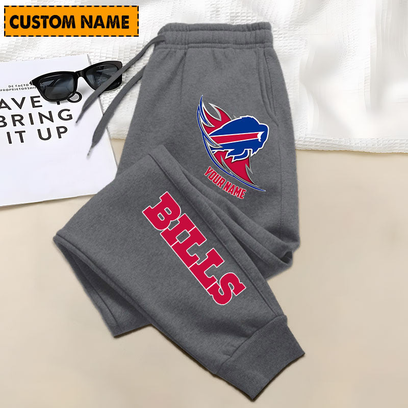 LIMITED EDITION - NEW PERSONALIZED NFL03 BFB BUFFALO BILLS JOGGERS