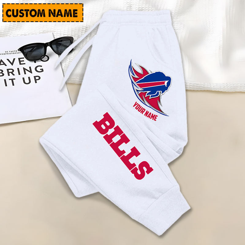 LIMITED EDITION - NEW PERSONALIZED NFL03 BFB BUFFALO BILLS JOGGERS