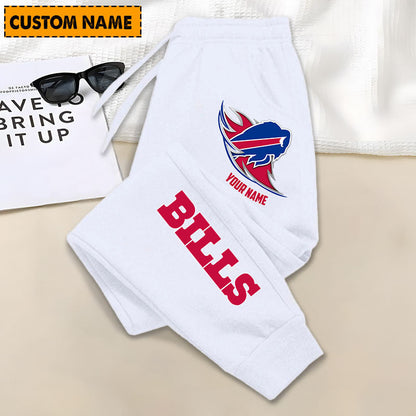 LIMITED EDITION - NEW PERSONALIZED NFL03 BFB BUFFALO BILLS JOGGERS