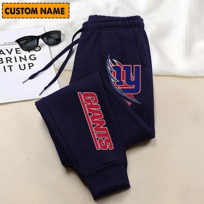 LIMITED EDITION - NEW PERSONALIZED NFL32 NYG NEW YORK GIANTS JOGGERS