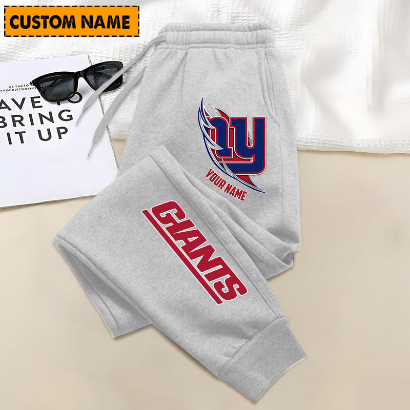 LIMITED EDITION - NEW PERSONALIZED NFL32 NYG NEW YORK GIANTS JOGGERS