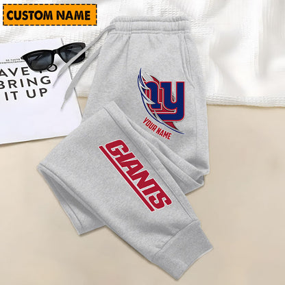 LIMITED EDITION - NEW PERSONALIZED NFL32 NYG NEW YORK GIANTS JOGGERS