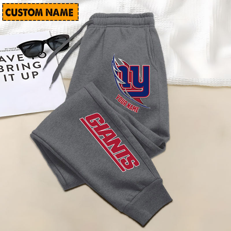 LIMITED EDITION - NEW PERSONALIZED NFL32 NYG NEW YORK GIANTS JOGGERS