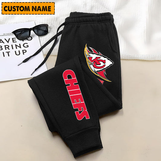 LIMITED EDITION - NEW PERSONALIZED NFL01 KCC KANSAS CITY CHIEFS JOGGERS