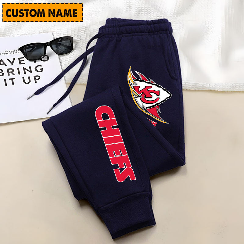 LIMITED EDITION - NEW PERSONALIZED NFL01 KCC KANSAS CITY CHIEFS JOGGERS