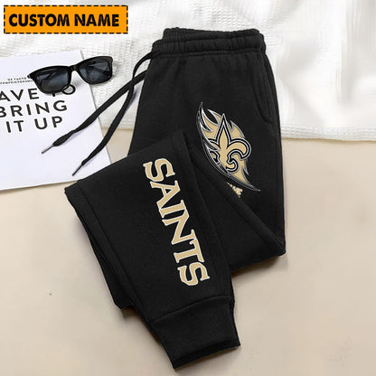 LIMITED EDITION - NEW PERSONALIZED NFL24 NOS NEW ORLEANS SAINTS JOGGERS