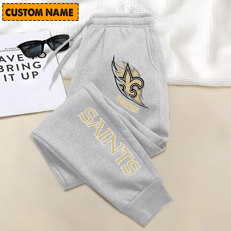 LIMITED EDITION - NEW PERSONALIZED NFL24 NOS NEW ORLEANS SAINTS JOGGERS