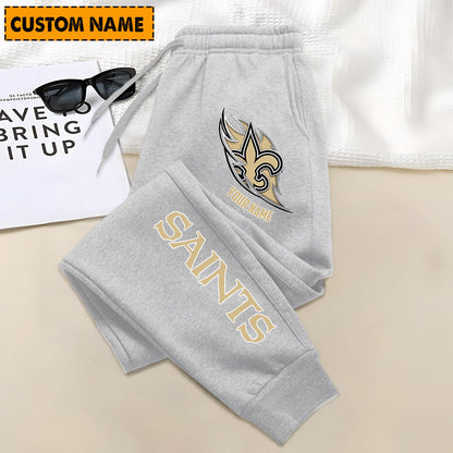 LIMITED EDITION - NEW PERSONALIZED NFL24 NOS NEW ORLEANS SAINTS JOGGERS
