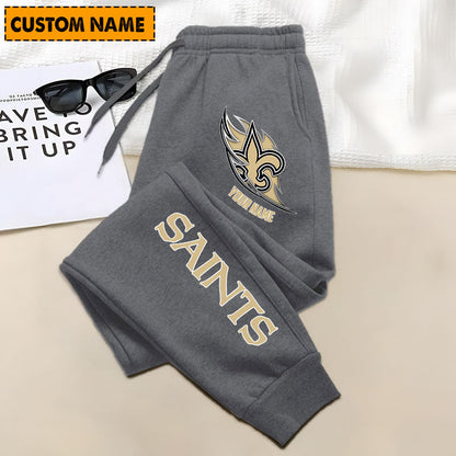 LIMITED EDITION - NEW PERSONALIZED NFL24 NOS NEW ORLEANS SAINTS JOGGERS