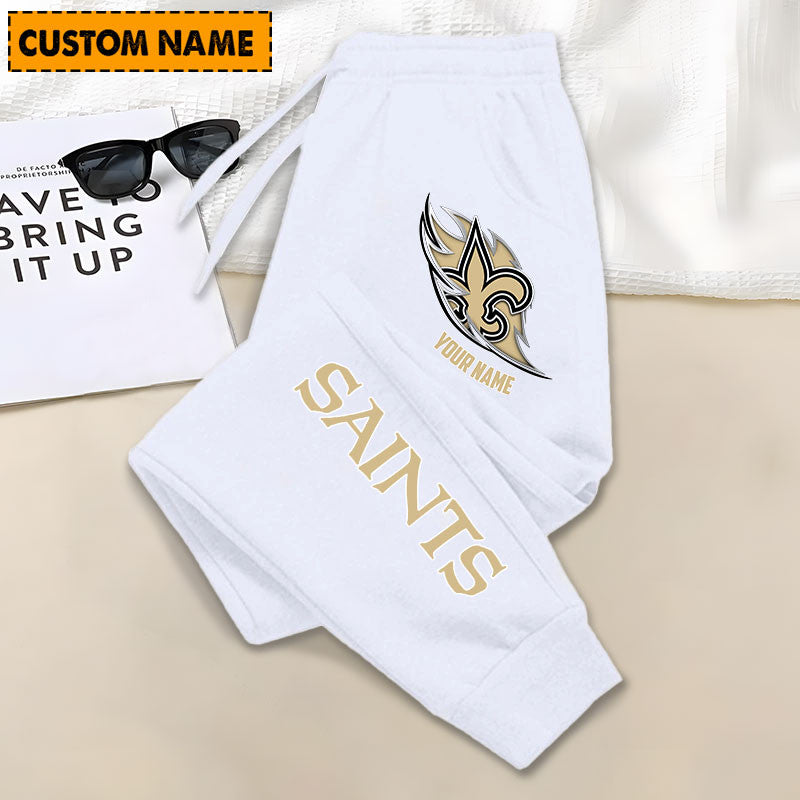 LIMITED EDITION - NEW PERSONALIZED NFL24 NOS NEW ORLEANS SAINTS JOGGERS