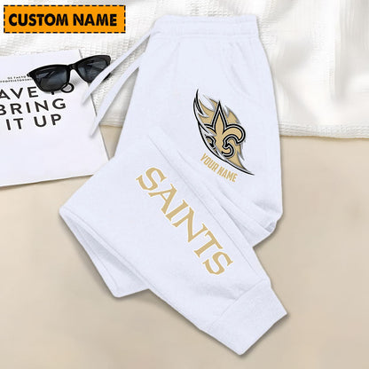 LIMITED EDITION - NEW PERSONALIZED NFL24 NOS NEW ORLEANS SAINTS JOGGERS