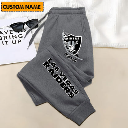 LIMITED EDITION - NEW PERSONALIZED NFL07 LVR LAS VEGAS RAIDERS JOGGERS