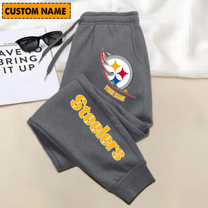 LIMITED EDITION - NEW PERSONALIZED NFL14 PSB PITTSBURGH STEELERS JOGGERS