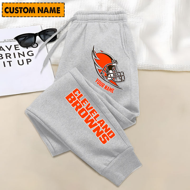 LIMITED EDITION - NEW PERSONALIZED NFL29 CLB CLEVELAND BROWNS JOGGERS
