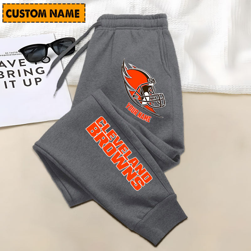 LIMITED EDITION - NEW PERSONALIZED NFL29 CLB CLEVELAND BROWNS JOGGERS