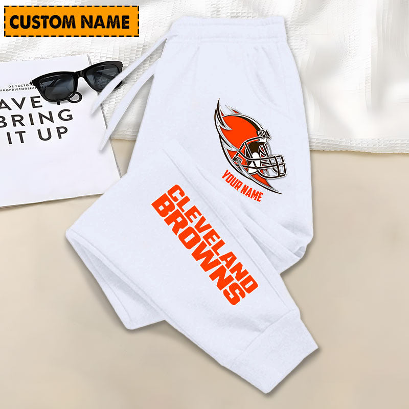 LIMITED EDITION - NEW PERSONALIZED NFL29 CLB CLEVELAND BROWNS JOGGERS