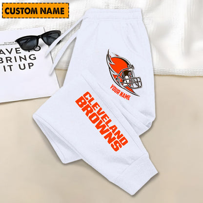 LIMITED EDITION - NEW PERSONALIZED NFL29 CLB CLEVELAND BROWNS JOGGERS