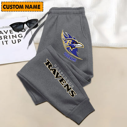 LIMITED EDITION - NEW PERSONALIZED NFL28 BTR BALTIMORE RAVENS JOGGERS