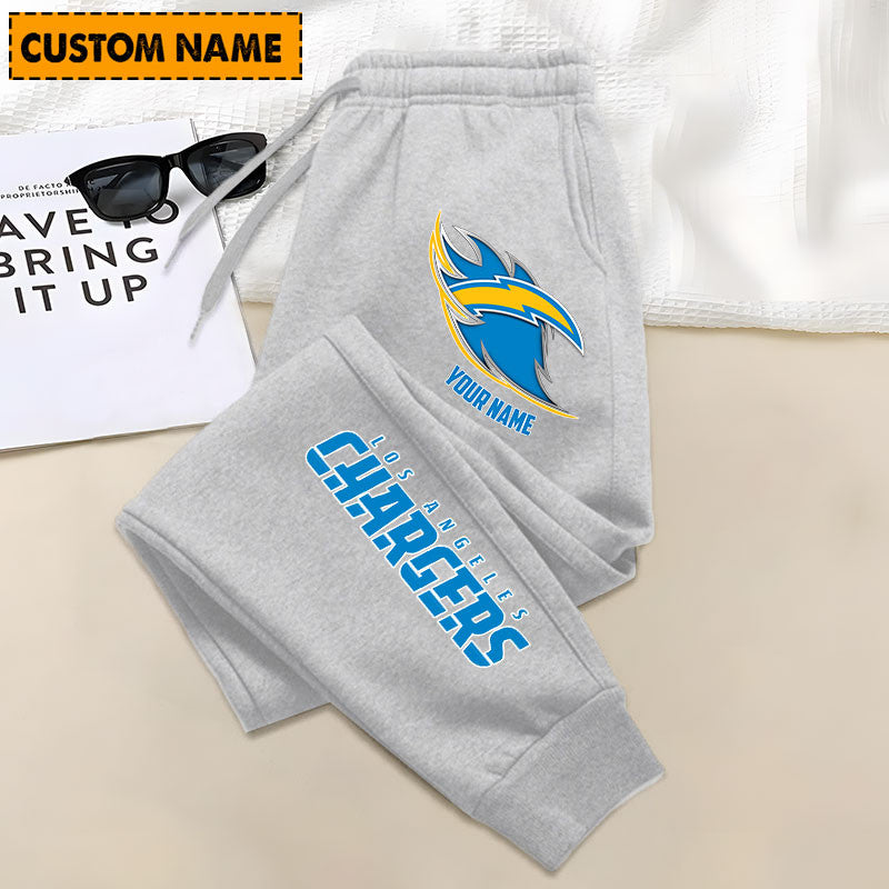 LIMITED EDITION - NEW PERSONALIZED NFL09 LAC LOS ANGELES CHARGERS JOGGERS