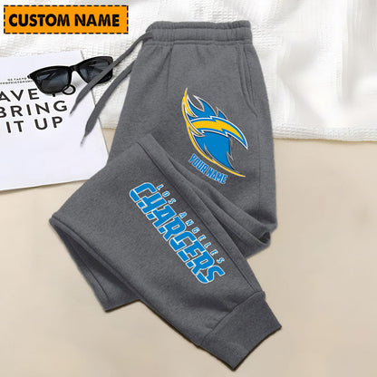 LIMITED EDITION - NEW PERSONALIZED NFL09 LAC LOS ANGELES CHARGERS JOGGERS