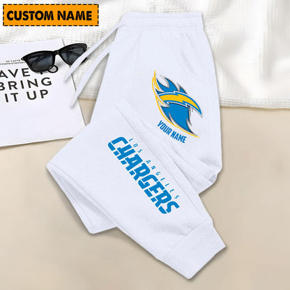 LIMITED EDITION - NEW PERSONALIZED NFL09 LAC LOS ANGELES CHARGERS JOGGERS