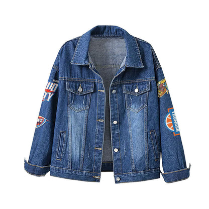 OKC Thunder Special Edition Denim Jacket - Abbey Road Forever Not Just When We Win
