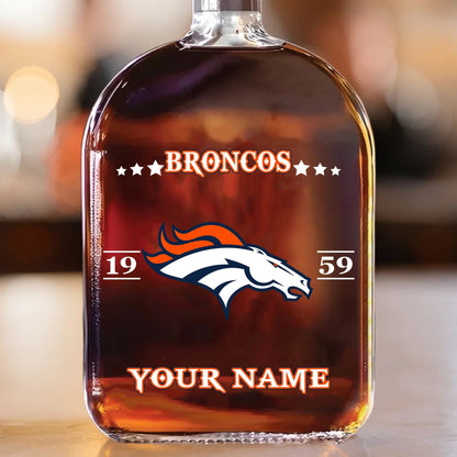 LIMITED EDITION - NEW CUSTOMIZED NFL13 DVB DENVER BRONCOS LUXURY WHISKEY BOTTLE 450ML