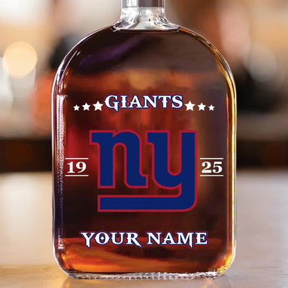 LIMITED EDITION - NEW CUSTOMIZED NFL32 NYG NEW CUSTOMIZED YORK GIANTS LUXURY WHISKEY BOTTLE 450ML